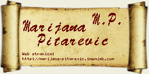 Marijana Pitarević vizit kartica